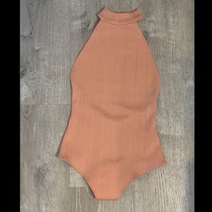 Forever 21 High Neck Bodysuit Halter Top